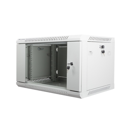 Armario lanberg 19 pulgadas 6u - 600x450 gris