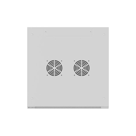 Armario lanberg mural rack 19 pulgadas 6u - 600x600 flat pack puerta cristal gris