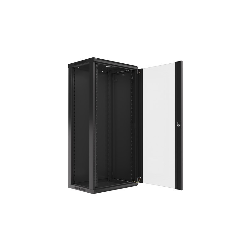 Armario rack lanberg 27u 600 x 450 19 pulgadas carga maxima 60kg negro