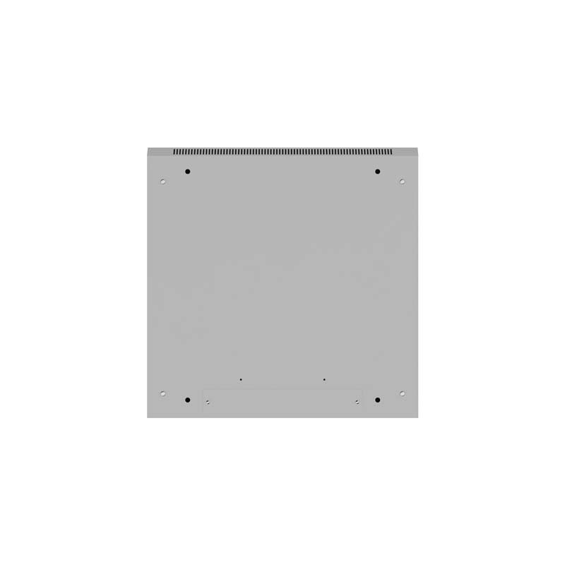 Armario lanberg mural rack 19 pulgadas 27u - 600x600 flat pack puerta cristal gris