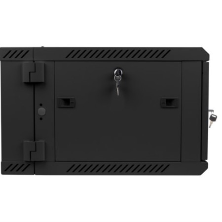 Armario lanberg mural doble seccion rack 19 pulgadas 6u - 600x600 negro