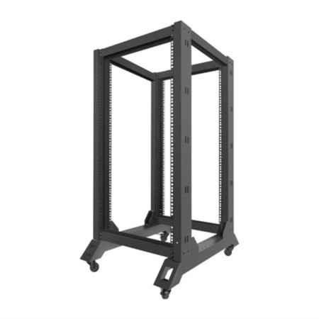 Armario lanberg abierto rack 19 pulgadas 22u - 600x800 negro