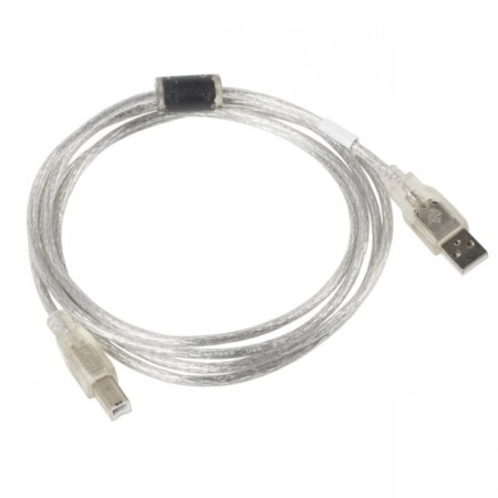 Cable usb tipo b a usb 2.0 tipo a lanberg 1.8m - macho - macho - transparente
