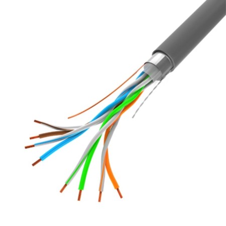 Bobina 100mb - s lanberg ftp rj45 solido cca awg24 305m gris