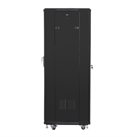 Armario rack lanberg de suelo 32u - 600x600x1603 19 pulgadas flat pack negro
