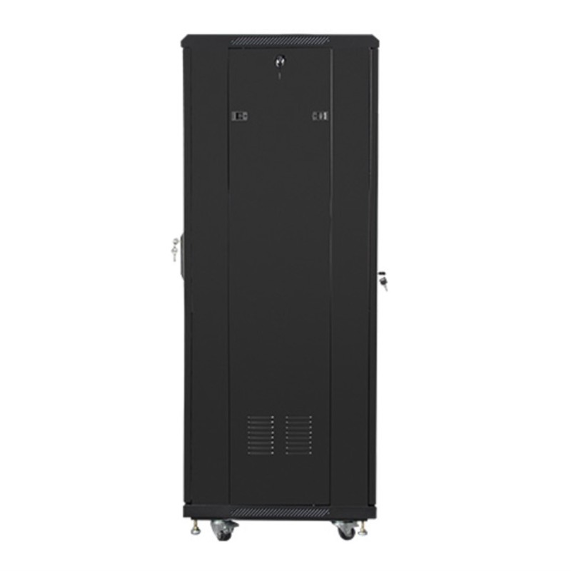 Armario rack lanberg de suelo 32u - 600x600x1603 19 pulgadas flat pack negro