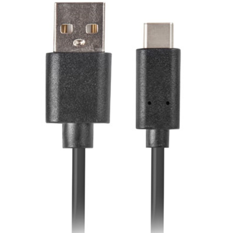 Cable usb lanberg 2.0 macho - usb tipo c macho quick charge 3.0 1.8m negro