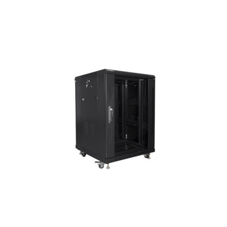 Armario rack lanberg 15u 600 x 600 auto ensamblado 19 pulgadas carga maxima 800kg negro