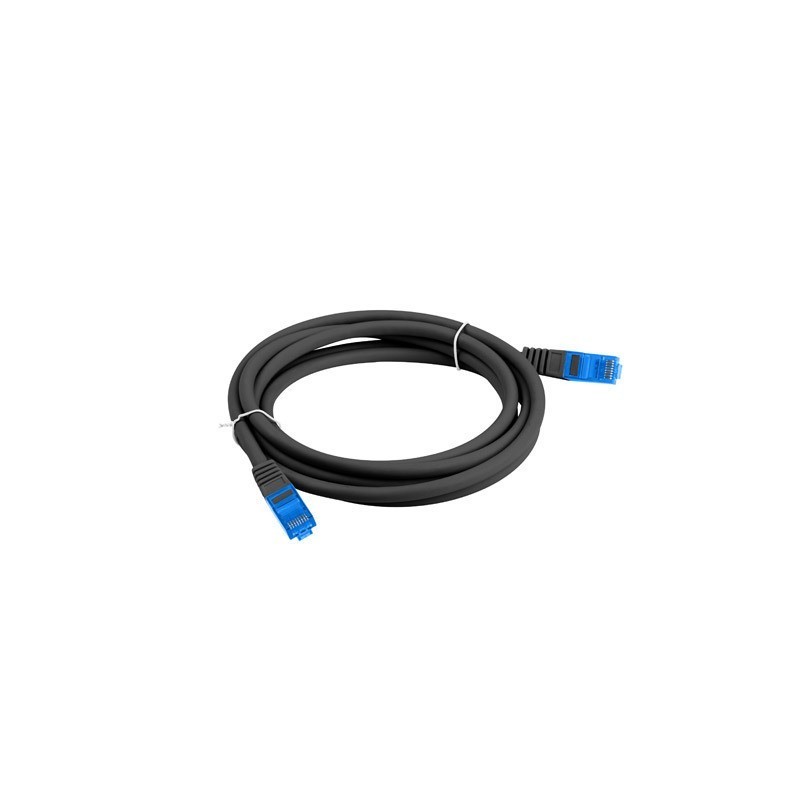 Cable red lanberg latiguillo cat.6a s - ftp lszh cca 1m negro fluke passed
