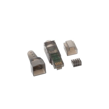 Conector lanberg rj45 cat 6a utp plug 8p8c tool - less