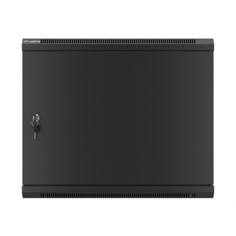 Armario lanberg mural rack 19 pulgadas 9u - 600x450 negro