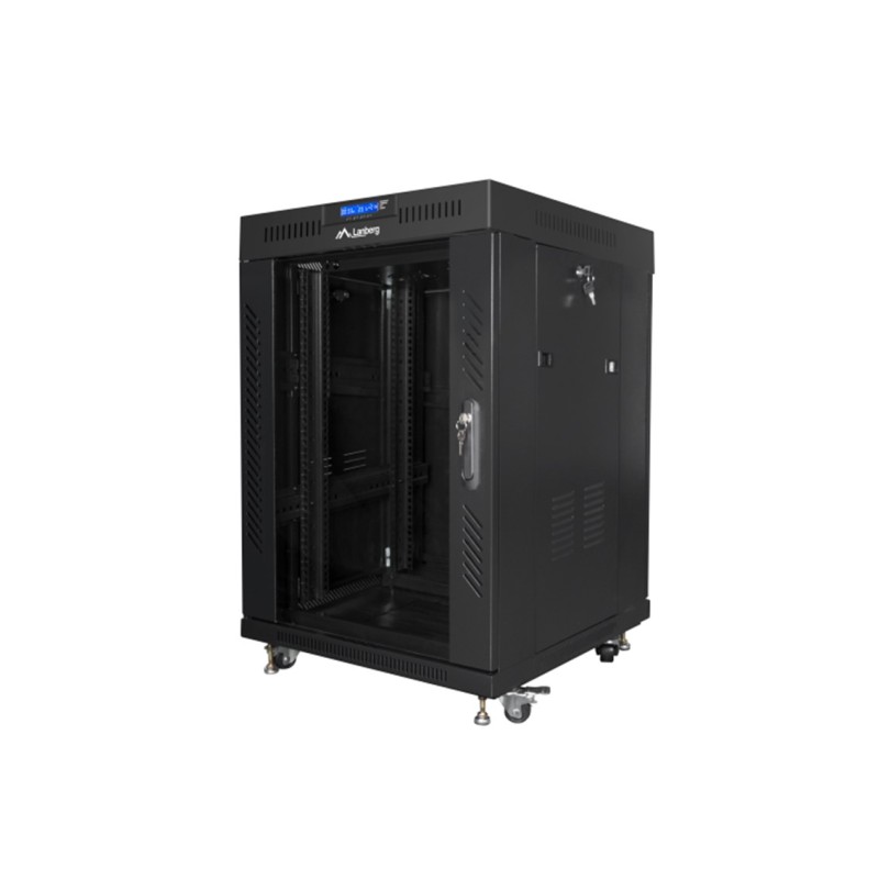 Armario lanberg rack 19 pulgadas 15u 600x600 negro