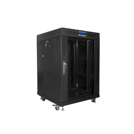 Armario lanberg rack 19 pulgadas 15u 600x600 negro