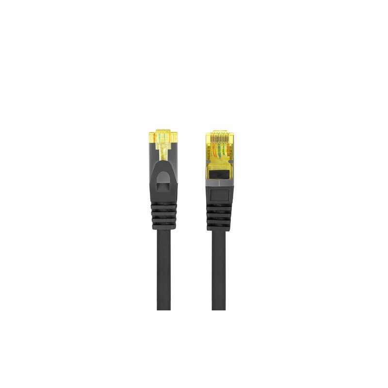 Cable red lanberg latiguillo cat.6a s - ftp lszh cu 0.25m negro fluke passed