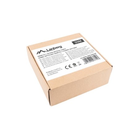 Cable hdmi aoc lanberg v2.1 m - m optico activo 8k 60hz 50m negro
