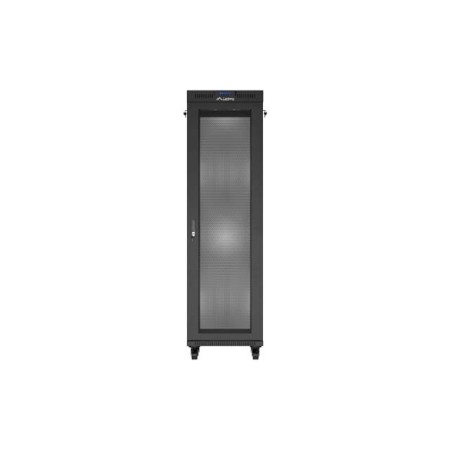 Armario lanberg rack 19 pulgadas 42u - 600x600 flat pack v2 puerta mesh con lcd negro