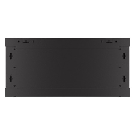 Armario lanberg mural rack 19 pulgadas 4u - 600x450 puerta perforada flat pack negro