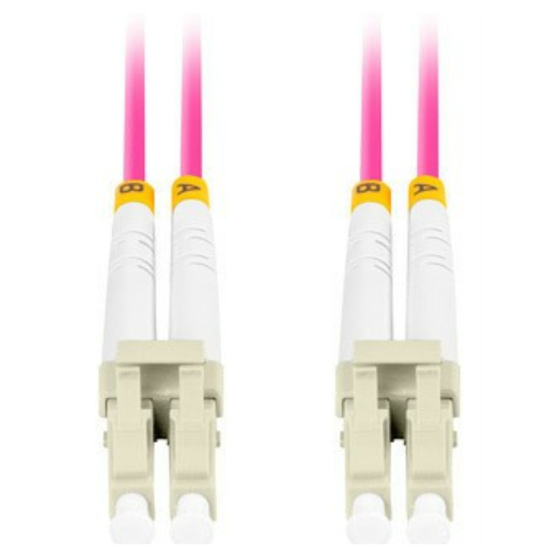 Cable fibra optica lanberg multi lc - upc - lc - upc duplex om4 50 - 125 lszh vi - 0.5m