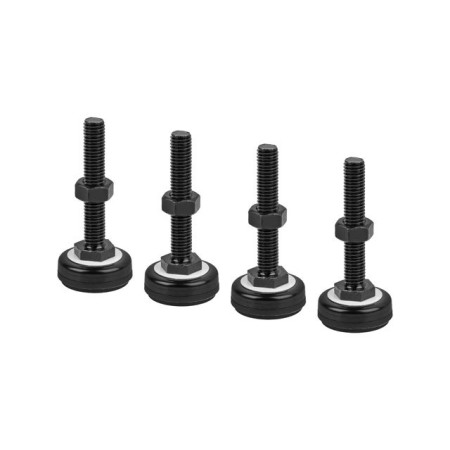 Pie lanberg m10 para armario rack 4 unidades