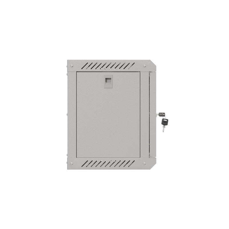 Armario lanberg mural rack 10 pulgadas 6u - 300x300 flat pack gris puerta cristal