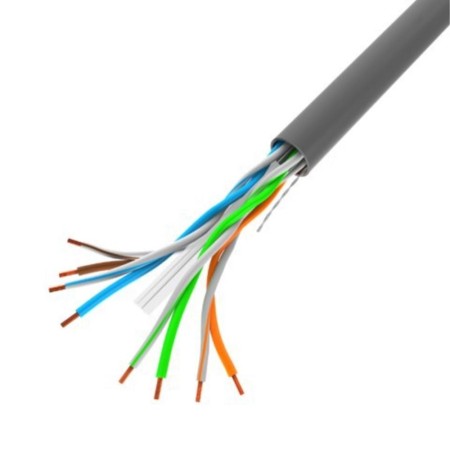 Bobina 1gb - s lanberg u - utp rj45 solido cca awg23 100m gris