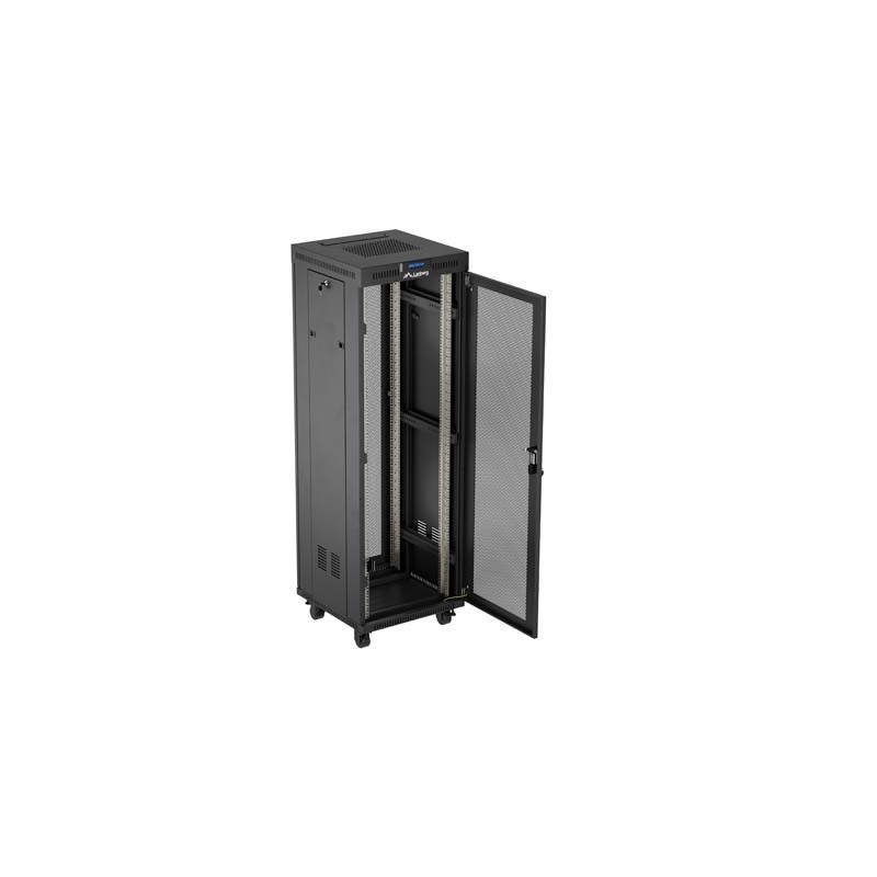 Armario lanberg rack 19 pulgadas 37u - 600x600 flat pack puerta perforada con lcd