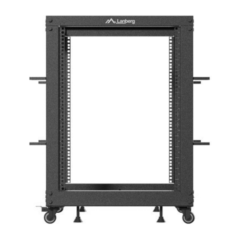 Armario lanberg abierto rack 19 pulgadas 15u - 600x600 negro