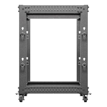 Armario lanberg abierto rack 19 pulgadas 15u - 600x600 negro