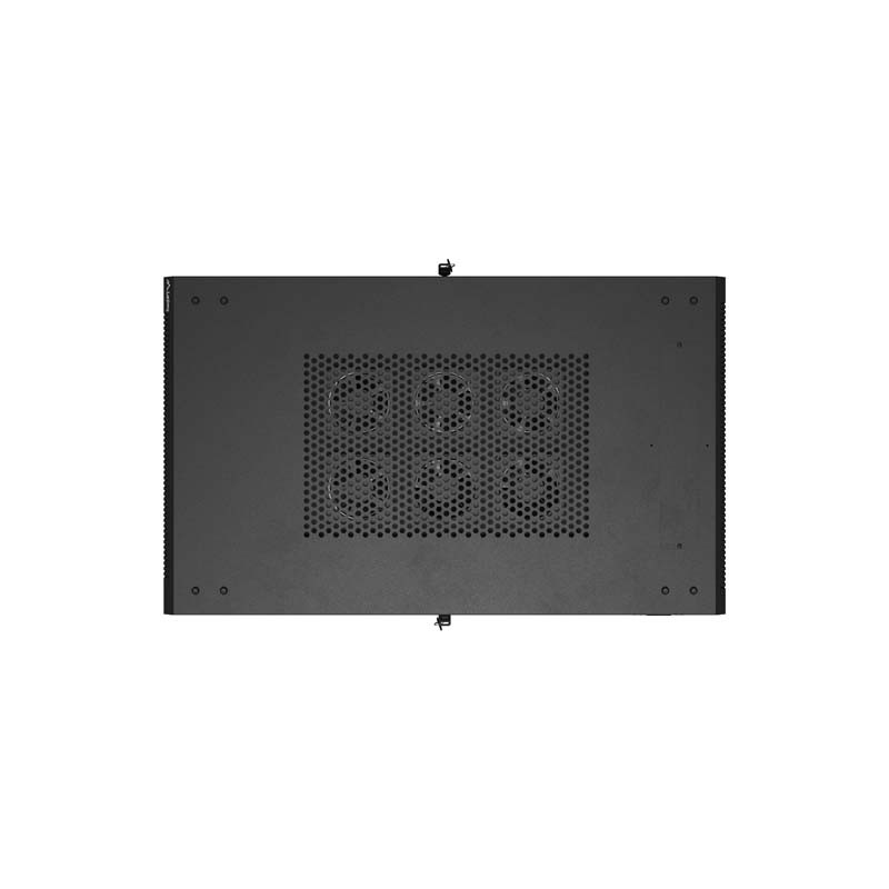 Armario lanberg rack 19 pulgadas 22u - 600x1000 flat pack puerta cristal negro