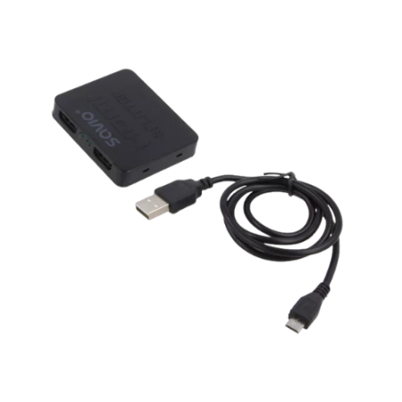 SPLITTER 1X2 HDMI 4K 3D SAVIO CL-93 NEGRO