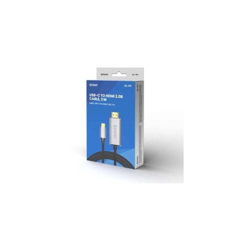 CABLE USB-C A HDMI SAVIO CL-170