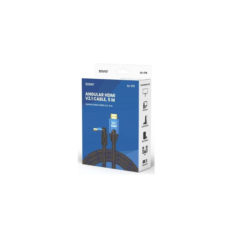 CABLE HDMI SAVIO ACODADO CL-175