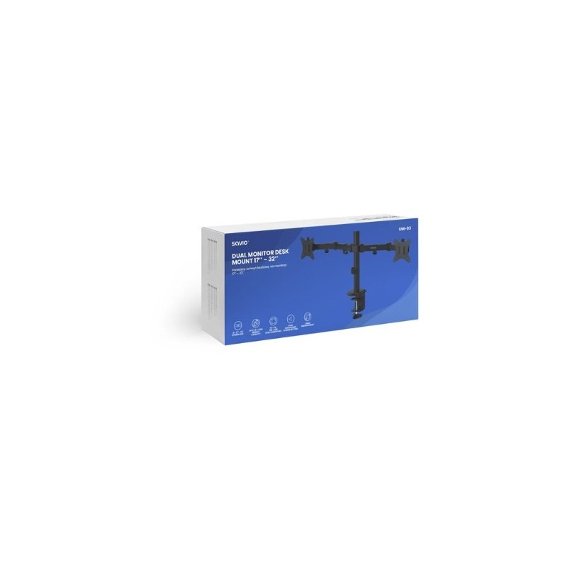 SOPORTE TV/MON SAVIO UM-03 17-32? 2 BRAZOS