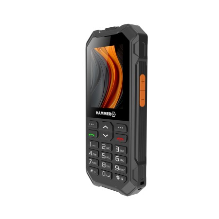 Telefono movil rugerizado hammer 6 2.4 pulgadas - 4g - negro