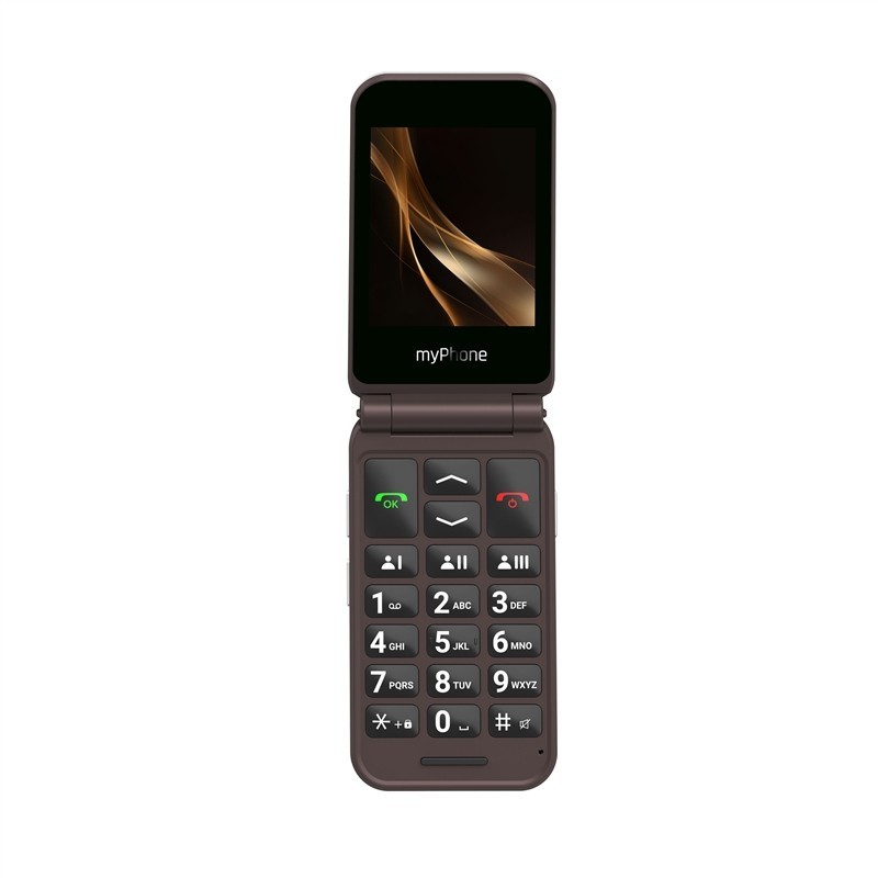 Telefono movil myphone harmony 2.8 pulgadas+1.44 pulgadas - 4g - marron