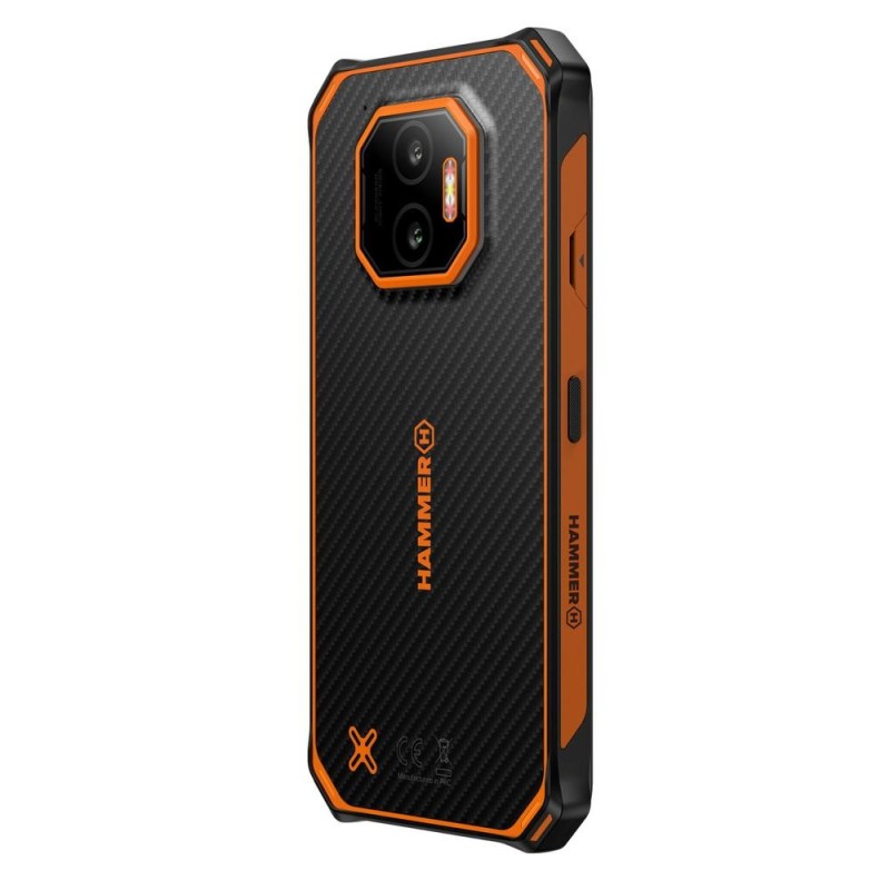 Movil rugerizado hammer energy x2 5g 6 - 128gb negro - naranja