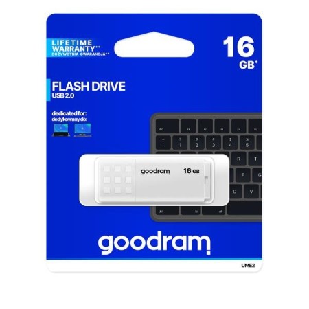 Memoria usb 2.0 goodram 16gb ume2 blanco