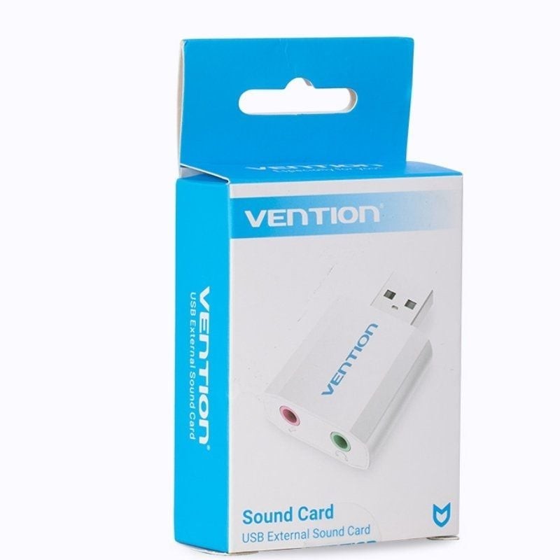 Tarjeta de Sonido Vention VAB-S13/ 2.1/ Plata