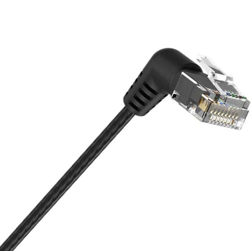 Cable de Red RJ45 UTP Vention IBOBF Cat.6A/ 1m/ Cabeza Rotatoria 360º/ Negro