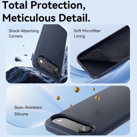 Funda Silicona con Magsafe Vention KVCPCB-30/ Compatible con iPhone 17 Pro/ Rosa