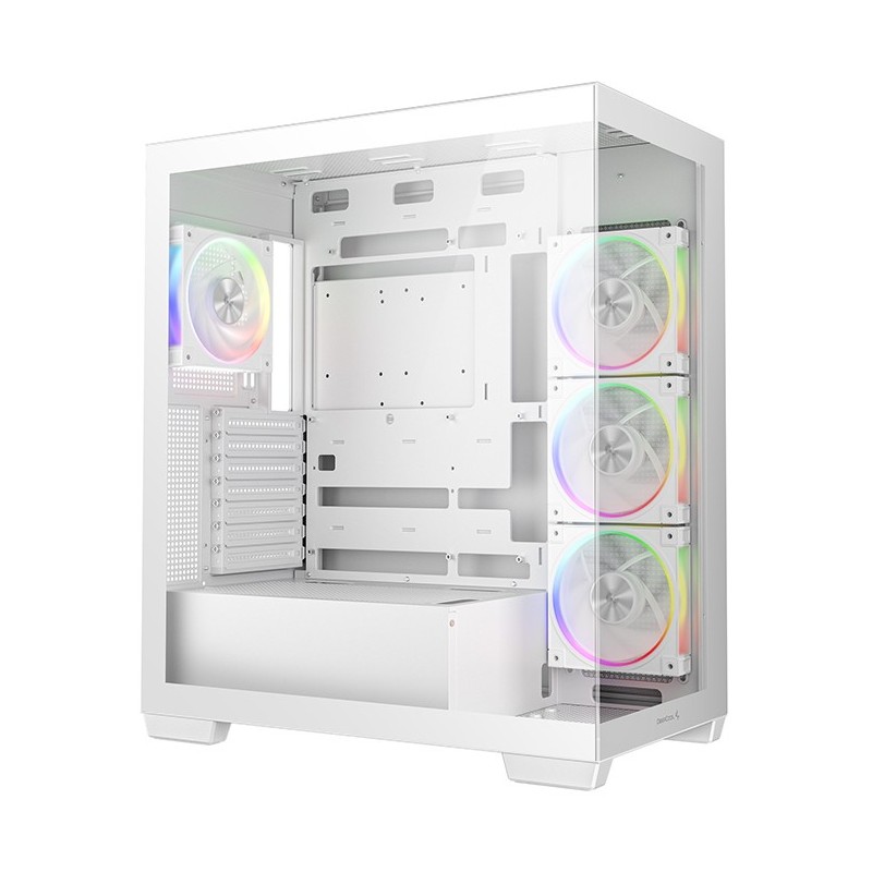 Caja ordenador gaming atx deepcool cg580v2 cristal templado blanca