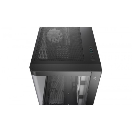 Caja ordenador gaming deepcool cg530u 4f atx argb cristal templado negra