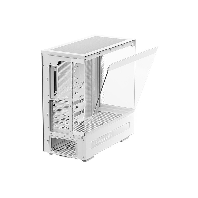 Caja ordenador gaming deepcool atx ch690 cristal templado blanca