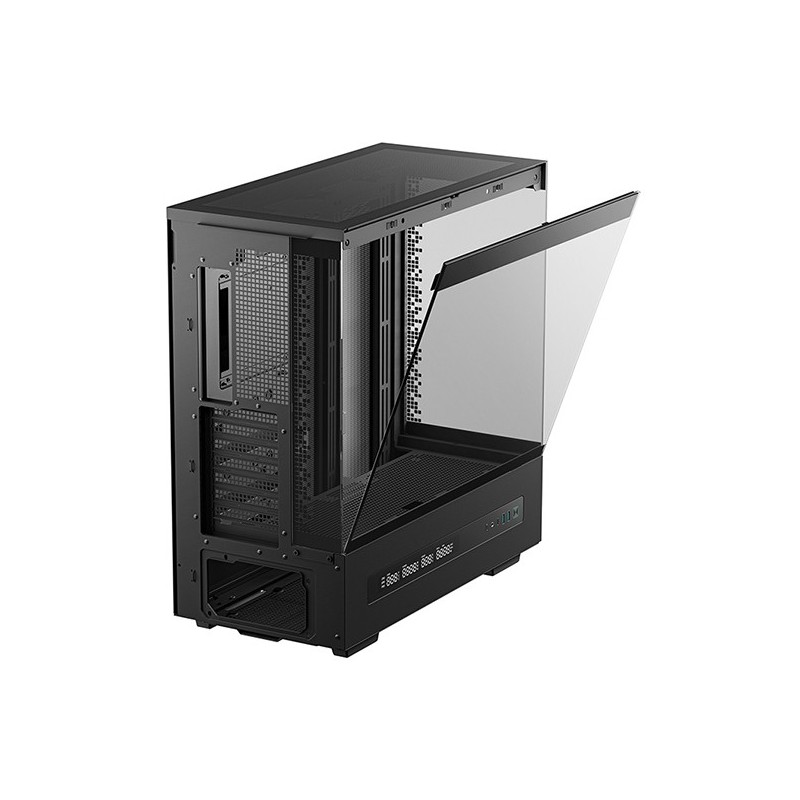Caja ordenador gaming deepcool atx ch690 cristal templado negra