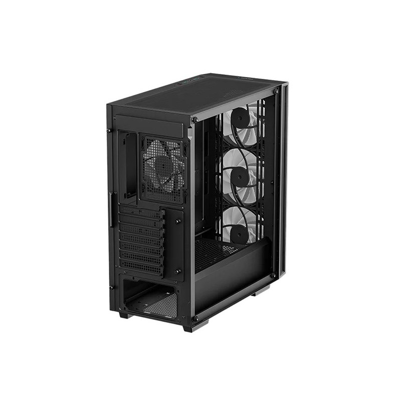Caja ordenador gaming deepcool matrexx55 mesh v4 atx cristal templado negro