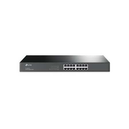 Switch 16 puertos 10 - 100 - 1000 rack 19 pulgadas tp - link