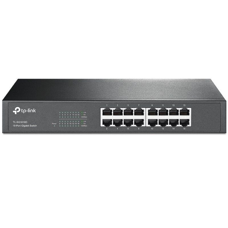 Switch 16 puertos 10 - 100 - 1000 tp - link tl - sg1016d