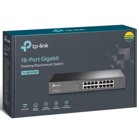 Switch 16 puertos 10 - 100 - 1000 tp - link tl - sg1016d
