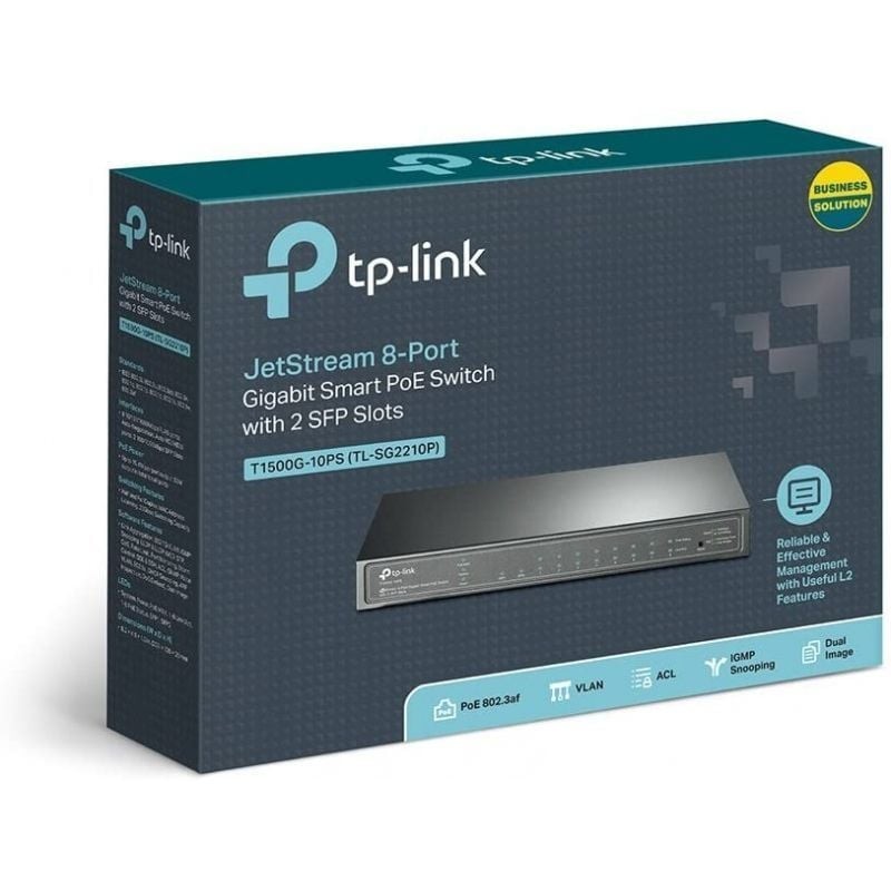 TP-LINK SG2210P Switch 8xGB PoE+ 2xSFP
