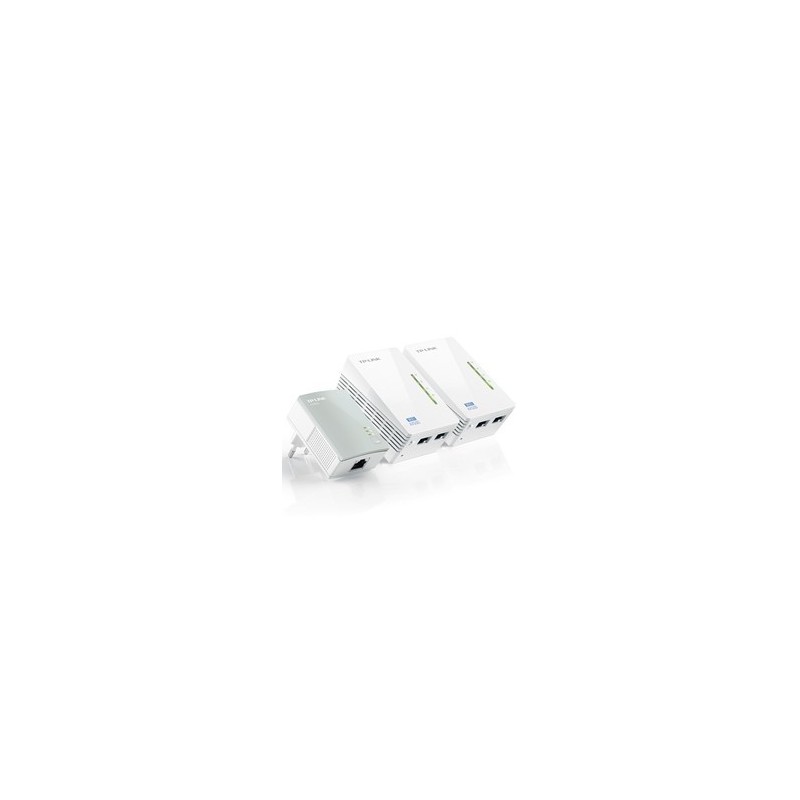 Adaptador Powerline TP-Link WPA4220TKit 500Mbps/ Alcance 300m/ Pack de 3